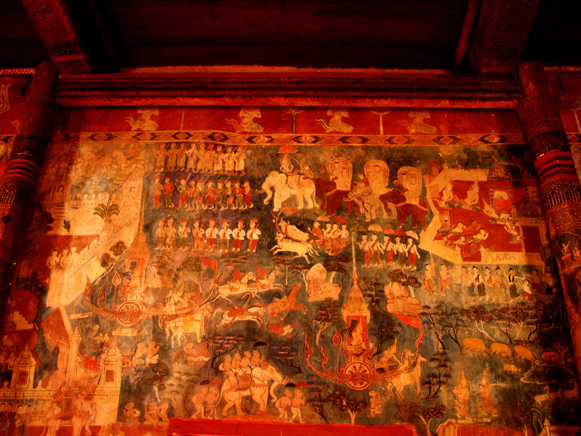 Traditional Thai Art of Thai Temple
